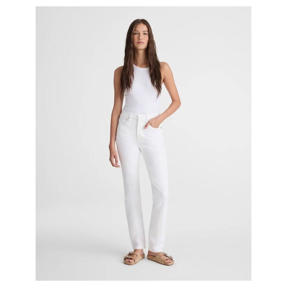 Madewell The Pencil Jean‎ Women 24 Short White Slim Leg Minimalist Soft Girl